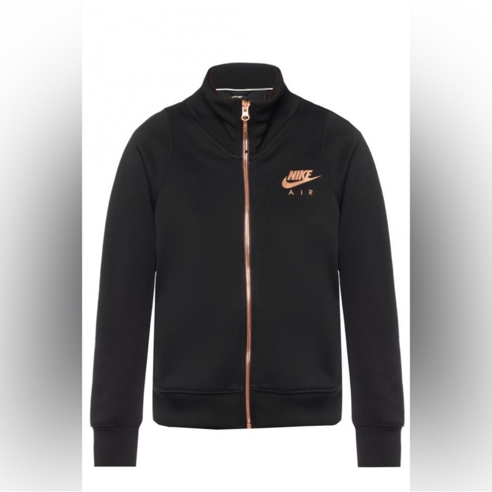 Nike Air Women's Full Zip up Jacket sweater Black/Rose Gold Size Small excellent